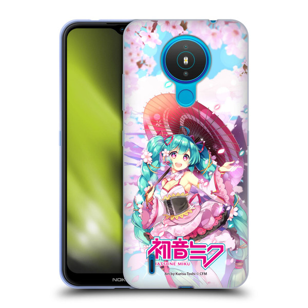Hatsune Miku Graphics Sakura Soft Gel Case for Nokia 1.4