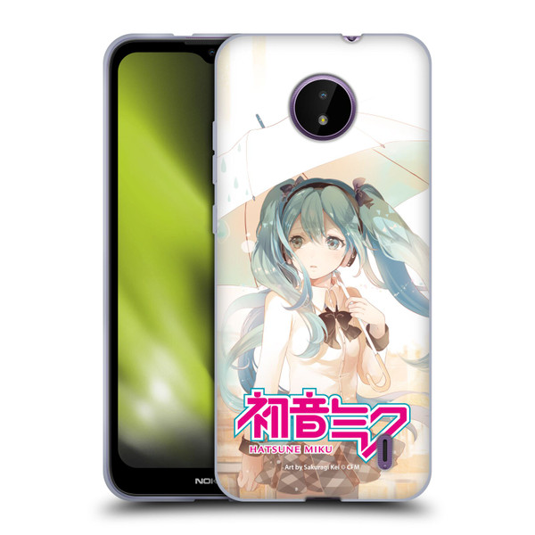 Hatsune Miku Graphics Rain Soft Gel Case for Nokia C10 / C20