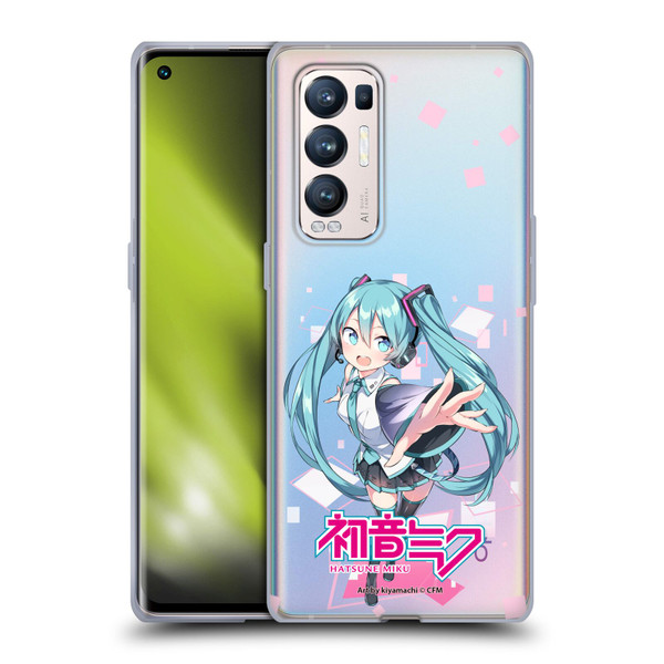 Hatsune Miku Graphics Cute Soft Gel Case for OPPO Find X3 Neo / Reno5 Pro+ 5G