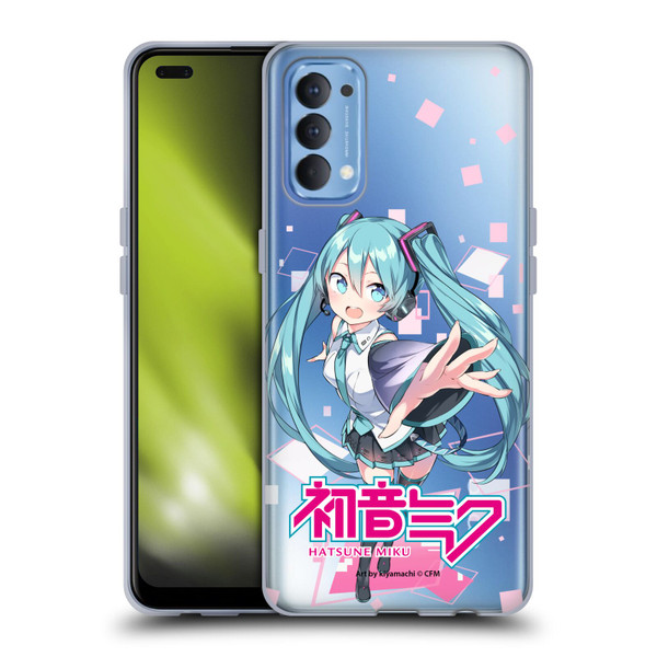 Hatsune Miku Graphics Cute Soft Gel Case for OPPO Reno 4 5G
