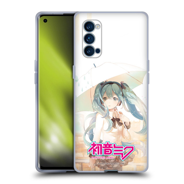 Hatsune Miku Graphics Rain Soft Gel Case for OPPO Reno 4 Pro 5G