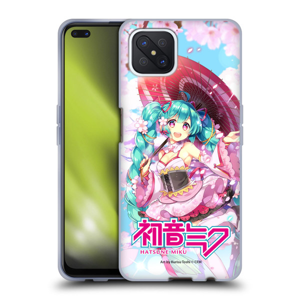 Hatsune Miku Graphics Sakura Soft Gel Case for OPPO Reno4 Z 5G