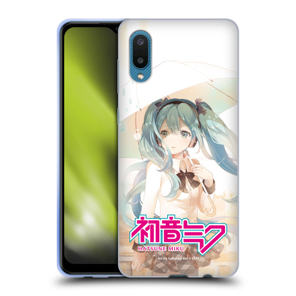 Hatsune Miku Graphics Rain Soft Gel Case for Samsung Galaxy A02/M02 (2021)
