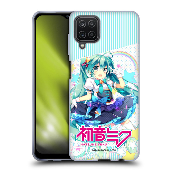 Hatsune Miku Graphics Stars And Rainbow Soft Gel Case for Samsung Galaxy A12 (2020)