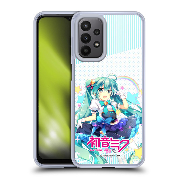 Hatsune Miku Graphics Stars And Rainbow Soft Gel Case for Samsung Galaxy A23 / 5G (2022)