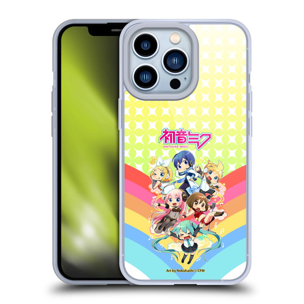 Hatsune Miku Virtual Singers Rainbow Soft Gel Case for Apple iPhone 13 Pro