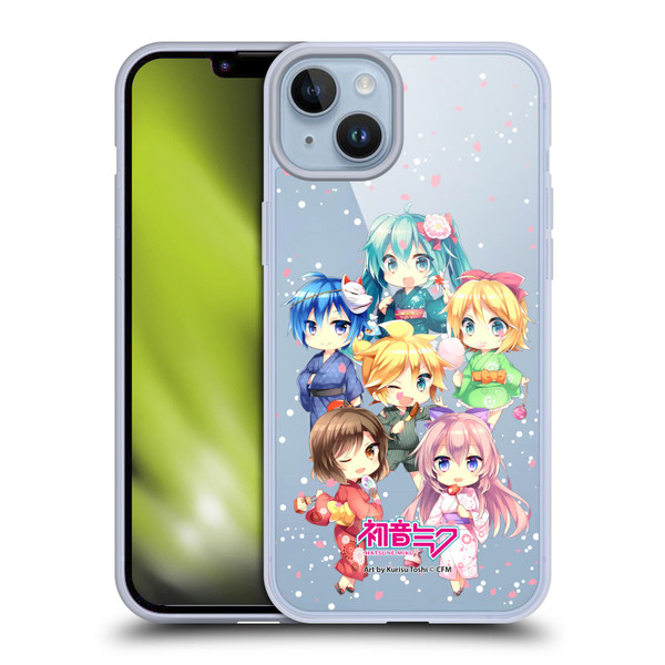 Hatsune Miku Virtual Singers Characters Soft Gel Case for Apple iPhone 14 Plus & MagSafe
