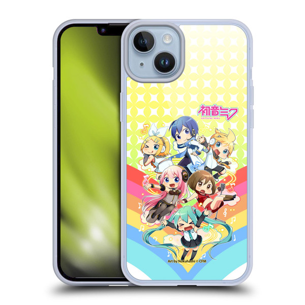 Hatsune Miku Virtual Singers Rainbow Soft Gel Case for Apple iPhone 14 Plus
