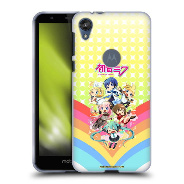 Hatsune Miku Virtual Singers Rainbow Soft Gel Case for Motorola Moto E6