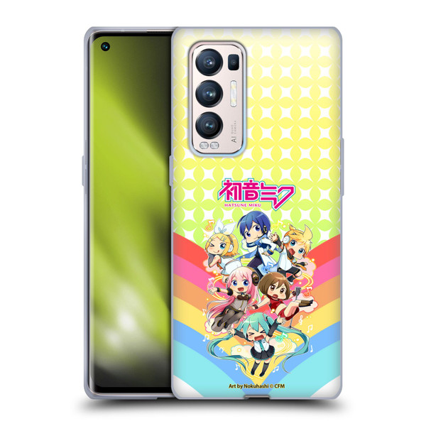 Hatsune Miku Virtual Singers Rainbow Soft Gel Case for OPPO Find X3 Neo / Reno5 Pro+ 5G