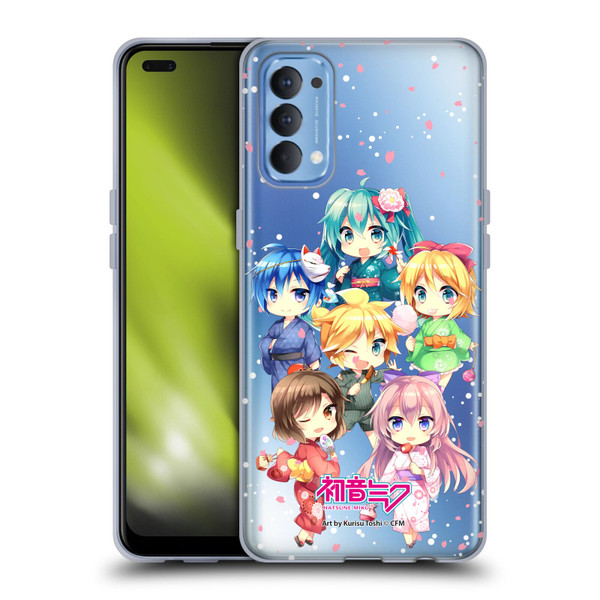 Hatsune Miku Virtual Singers Characters Soft Gel Case for OPPO Reno 4 5G