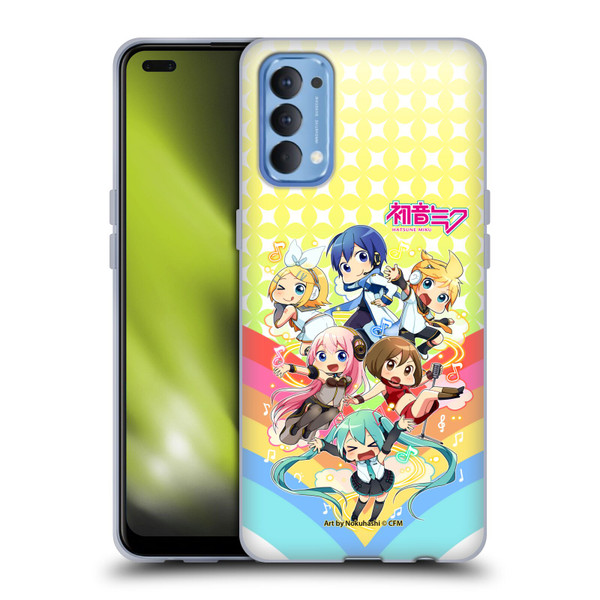 Hatsune Miku Virtual Singers Rainbow Soft Gel Case for OPPO Reno 4 5G