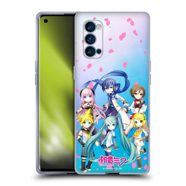 Hatsune Miku Virtual Singers Sakura Soft Gel Case for OPPO Reno 4 Pro 5G