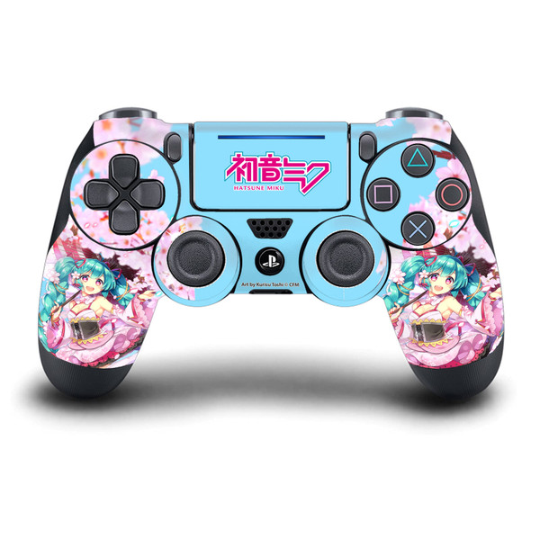 Hatsune Miku Graphics Sakura Vinyl Sticker Skin Decal Cover for Sony DualShock 4 Controller