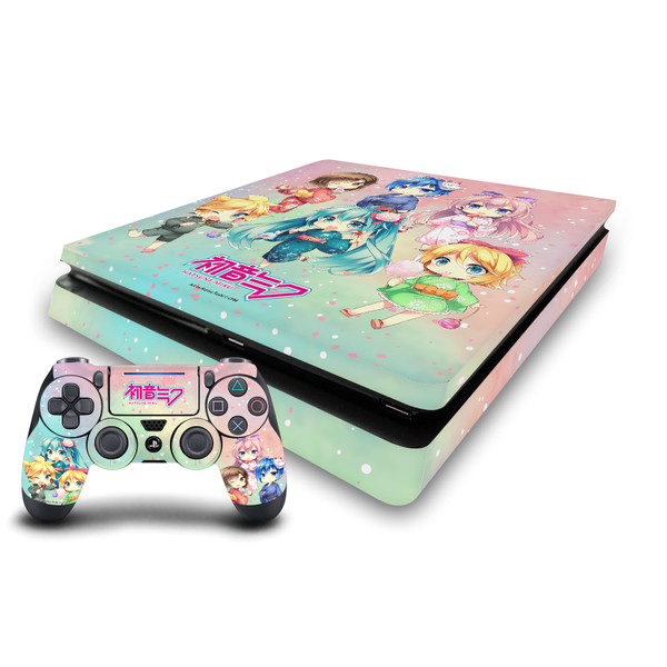 Hatsune Miku Graphics Characters Vinyl Sticker Skin Decal Cover for Sony PS4 Slim Console & Controller