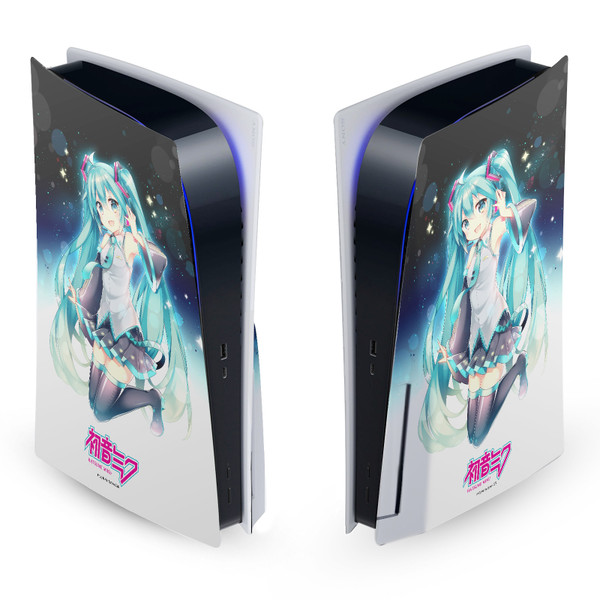 Hatsune Miku Graphics Night Sky Vinyl Sticker Skin Decal Cover for Sony PS5 Disc Edition Console