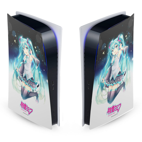 Hatsune Miku Graphics Night Sky Vinyl Sticker Skin Decal Cover for Sony PS5 Digital Edition Console