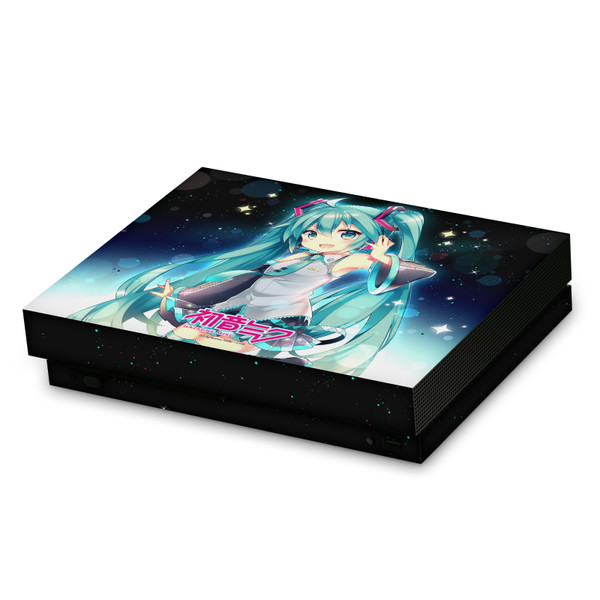 Hatsune Miku Graphics Night Sky Vinyl Sticker Skin Decal Cover for Microsoft Xbox One X Console