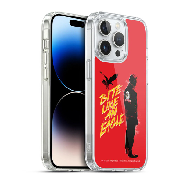 Cobra Kai Key Art Johnny Lawrence Eagle Bite Soft Gel Case for Apple iPhone 14 Pro & MagSafe