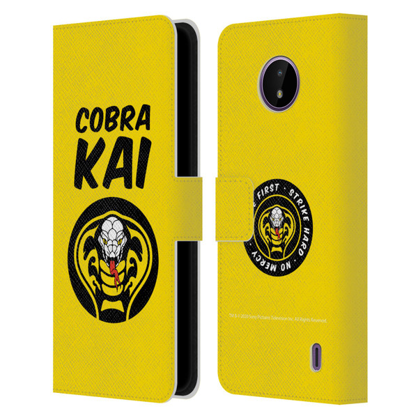 Cobra Kai Composed Art Logo 2 Leather Book Wallet Case Cover For Nokia C10 / C20