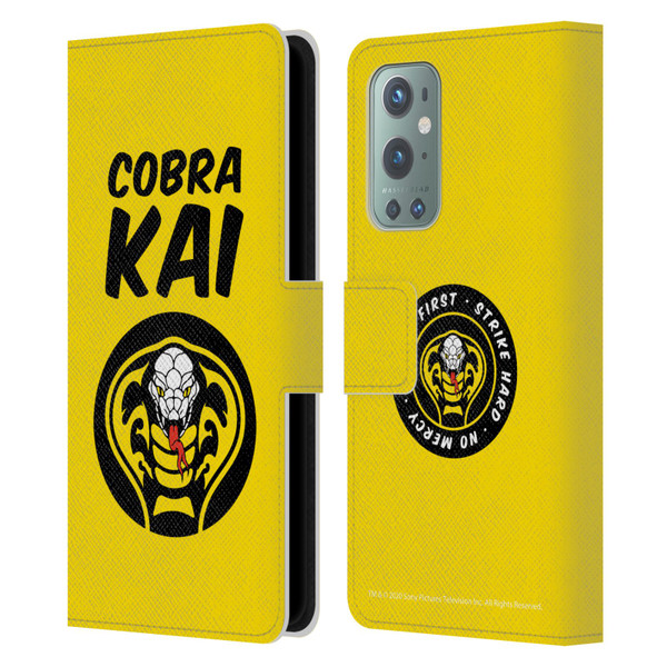 Cobra Kai Composed Art Logo 2 Leather Book Wallet Case Cover For OnePlus 9