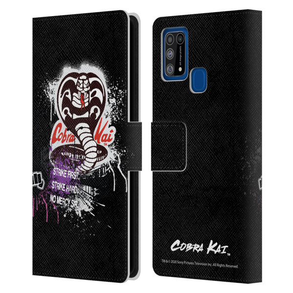 Cobra Kai Composed Art No Mercy Logo Leather Book Wallet Case Cover For Samsung Galaxy M31 (2020)