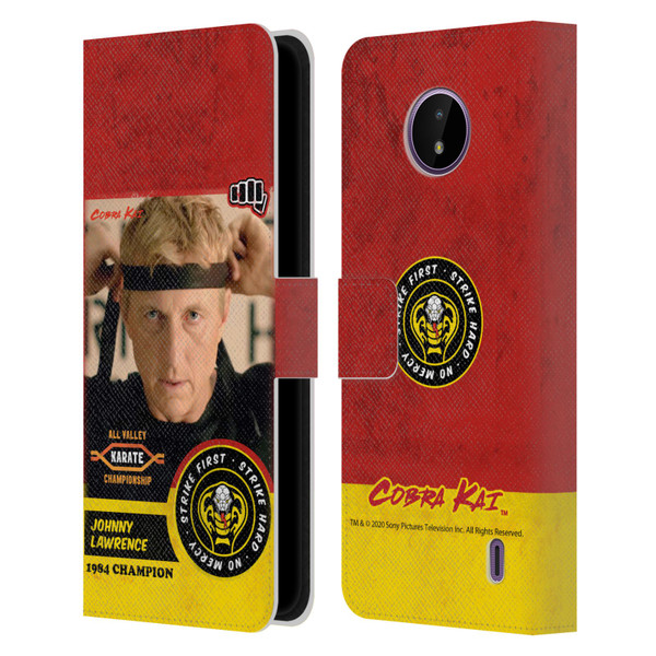 Cobra Kai Graphics 2 Johnny Lawrence Karate Leather Book Wallet Case Cover For Nokia C10 / C20