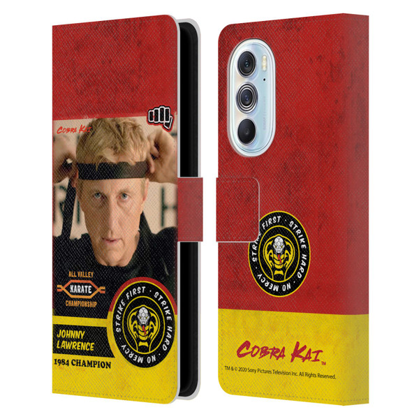 Cobra Kai Graphics 2 Johnny Lawrence Karate Leather Book Wallet Case Cover For Motorola Edge X30