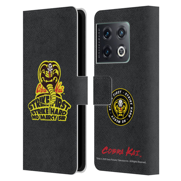 Cobra Kai Graphics 2 Strike Hard Logo Leather Book Wallet Case Cover For OnePlus 10 Pro