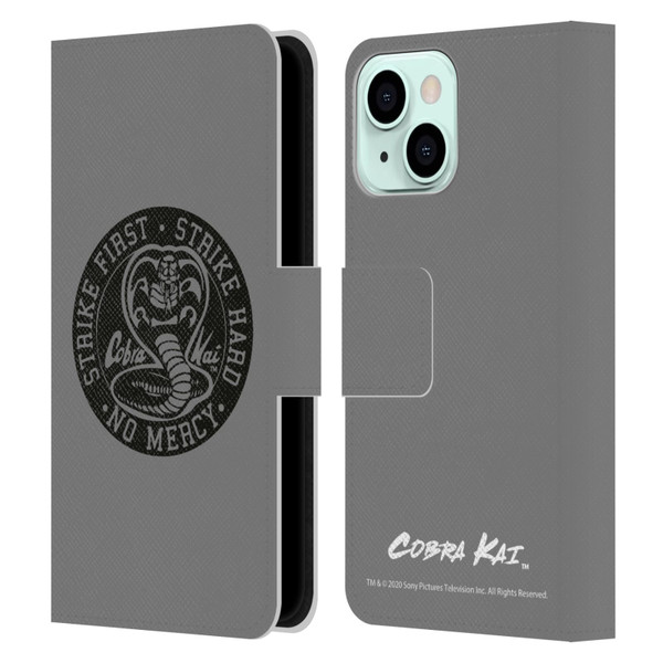Cobra Kai Graphics Strike Logo 2 Leather Book Wallet Case Cover For Apple iPhone 13 Mini
