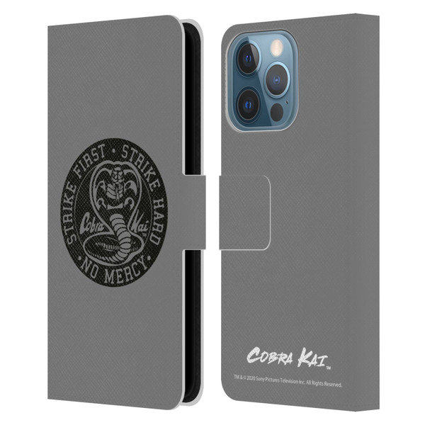 Cobra Kai Graphics Strike Logo 2 Leather Book Wallet Case Cover For Apple iPhone 13 Pro