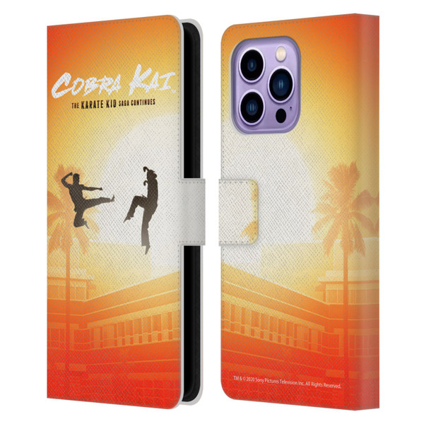 Cobra Kai Graphics Karate Kid Saga Leather Book Wallet Case Cover For Apple iPhone 14 Pro Max