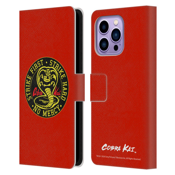 Cobra Kai Graphics Strike Logo Leather Book Wallet Case Cover For Apple iPhone 14 Pro Max