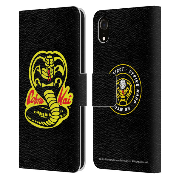 Cobra Kai Graphics Logo Leather Book Wallet Case Cover For Apple iPhone XR