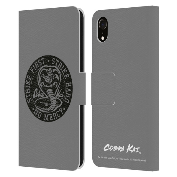 Cobra Kai Graphics Strike Logo 2 Leather Book Wallet Case Cover For Apple iPhone XR