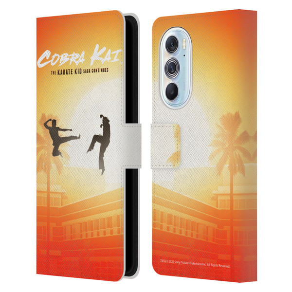 Cobra Kai Graphics Karate Kid Saga Leather Book Wallet Case Cover For Motorola Edge X30