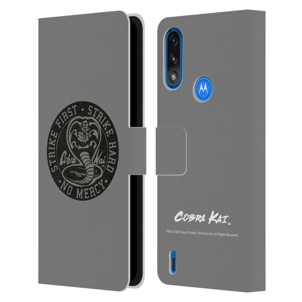 Cobra Kai Graphics Strike Logo 2 Leather Book Wallet Case Cover For Motorola Moto E7 Power / Moto E7i Power
