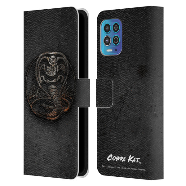 Cobra Kai Graphics Metal Logo Leather Book Wallet Case Cover For Motorola Moto G100