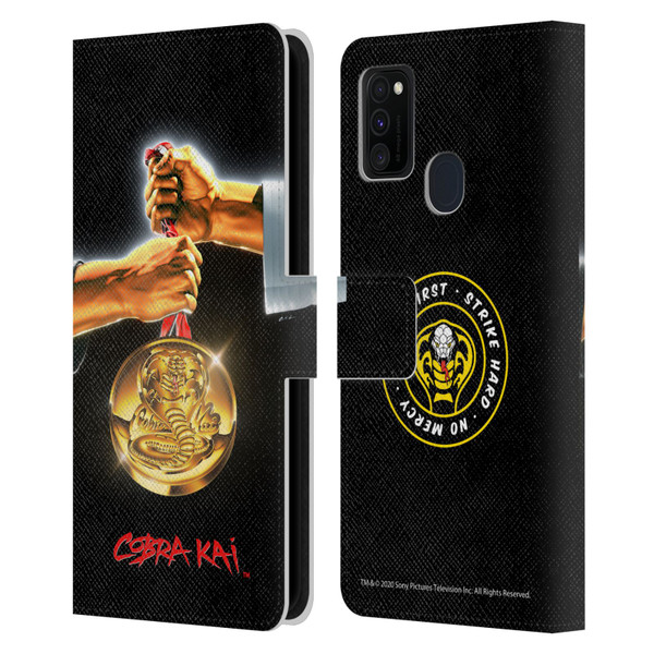Cobra Kai Graphics Gold Medal Leather Book Wallet Case Cover For Samsung Galaxy M30s (2019)/M21 (2020)