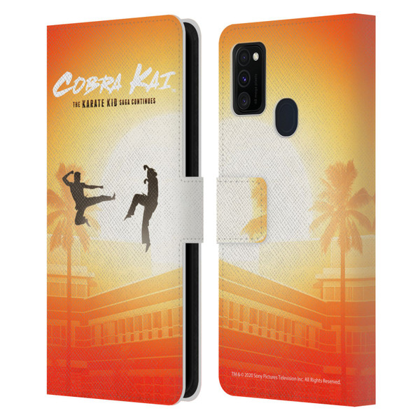 Cobra Kai Graphics Karate Kid Saga Leather Book Wallet Case Cover For Samsung Galaxy M30s (2019)/M21 (2020)