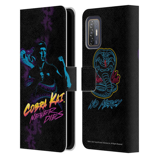 Cobra Kai Key Art Johnny Lawrence Never Dies Leather Book Wallet Case Cover For HTC Desire 21 Pro 5G