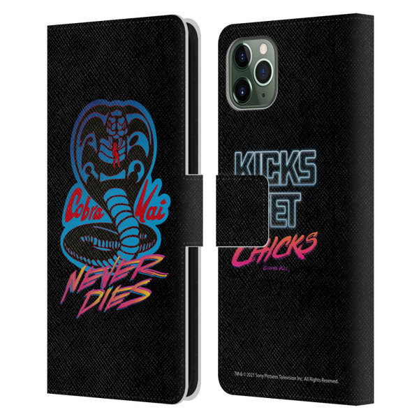 Cobra Kai Key Art Never Dies Logo Leather Book Wallet Case Cover For Apple iPhone 11 Pro Max