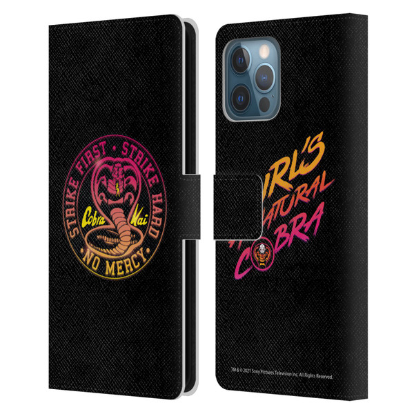 Cobra Kai Key Art Strike Hard Logo Leather Book Wallet Case Cover For Apple iPhone 12 Pro Max