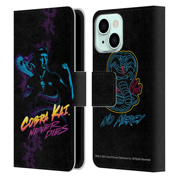 Cobra Kai Key Art Johnny Lawrence Never Dies Leather Book Wallet Case Cover For Apple iPhone 13 Mini