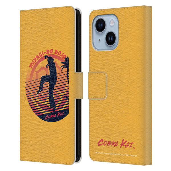 Cobra Kai Key Art Miyagi Do Logo Leather Book Wallet Case Cover For Apple iPhone 14 Plus