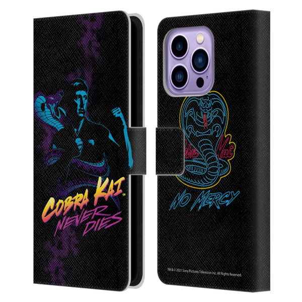 Cobra Kai Key Art Johnny Lawrence Never Dies Leather Book Wallet Case Cover For Apple iPhone 14 Pro Max
