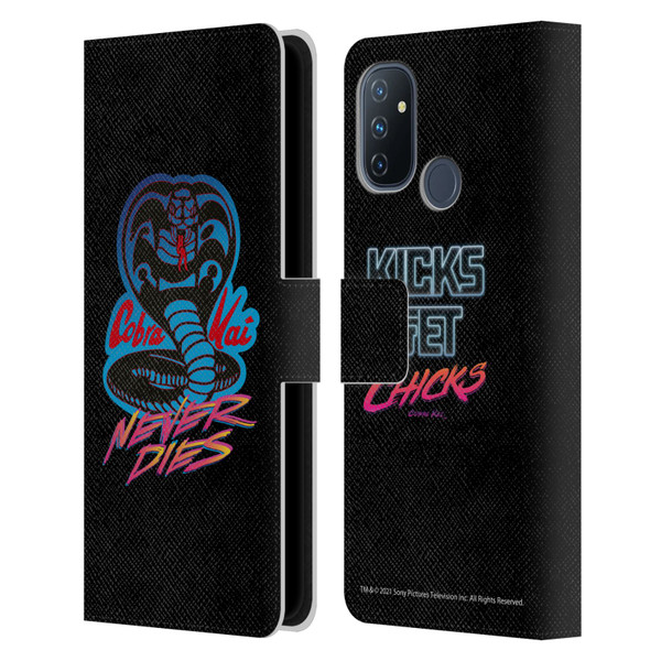 Cobra Kai Key Art Never Dies Logo Leather Book Wallet Case Cover For OnePlus Nord N100