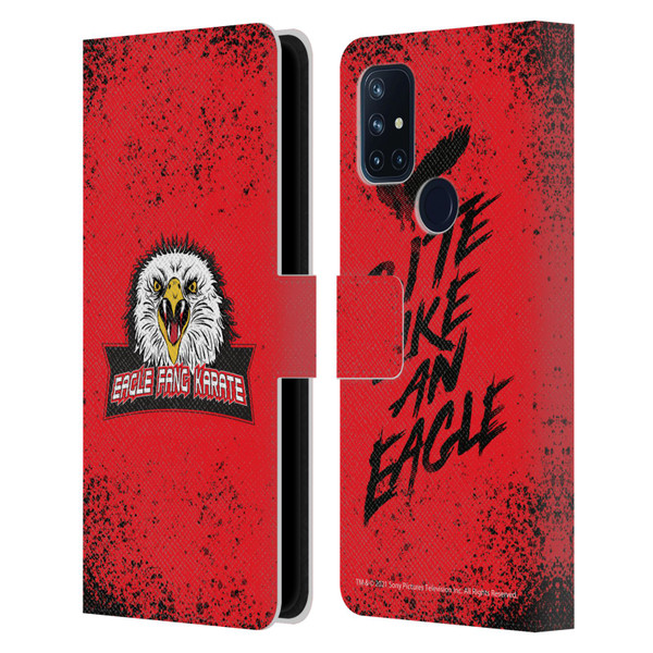 Cobra Kai Key Art Eagle Fang Logo Leather Book Wallet Case Cover For OnePlus Nord N10 5G