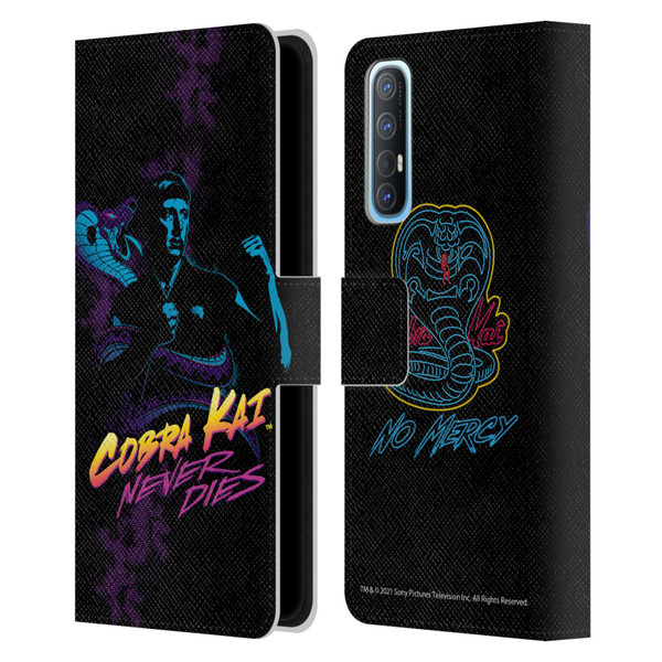 Cobra Kai Key Art Johnny Lawrence Never Dies Leather Book Wallet Case Cover For OPPO Find X2 Neo 5G