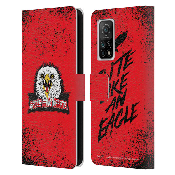 Cobra Kai Key Art Eagle Fang Logo Leather Book Wallet Case Cover For Xiaomi Mi 10T 5G